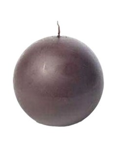 Свеча декоративная круглая Sphere 12 см коричневая Mercury