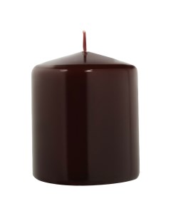 Свеча декоративная Glossy 8x7 см коричневая Mercury