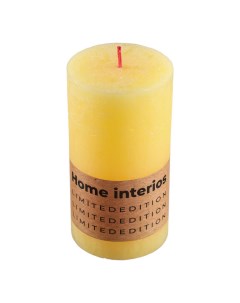 Свеча декоративная 7x13 см медово желтая Home interiors