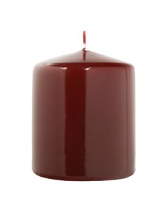 Свеча декоративная Glossy 9x10 см бордовая Mercury