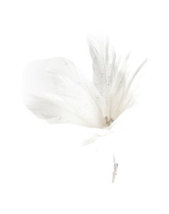 Искусственный цветок NY на клипсе 23x25 см белый Mercury