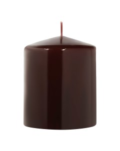 Свеча декоративная Glossy 9x10 см коричневая Mercury