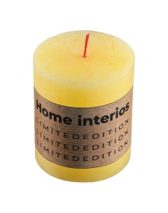 Свеча декоративная 7x8 см медово желтая Home interiors