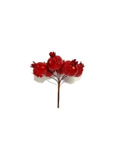 Искусственное растение Гранаты 11 5 см красное Due esse christmas