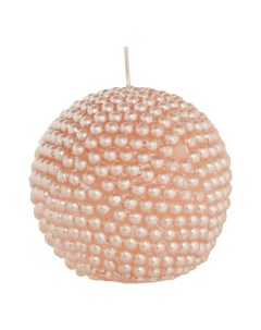Свеча декоративная шар Pearl 7 5 см розовая Mercury