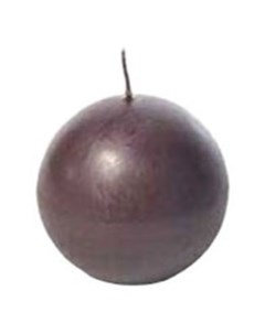 Свеча универсальная Sphere 8 см коричневая Mercury
