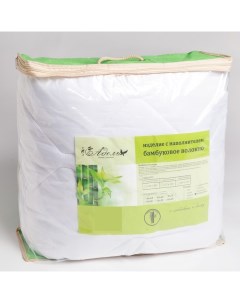 Одеяло 172х205 см 300 гр см бамбуковое волокно микрофибра цвет белый Адель