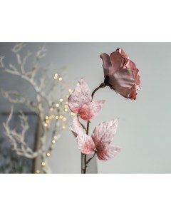 Искусственный розовый цветок Роза тео 60 см Kaemingk
