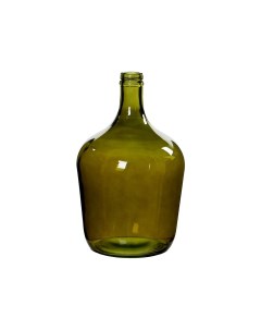 Декоративная ваза бутыль ДИЕГО стекло зелёная 30 см Edelman