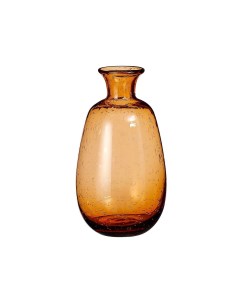 Декоративная ваза СЕСИЛЬ стекло янтарная 17 см Edelman