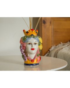 Сицилийская ваза ФАМОЗО СИНЬОРИНА керамика 14 см Edg