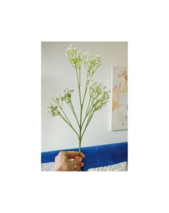 Искусственная цветочная ветка Гипсофила Бьянка 66 см Edg