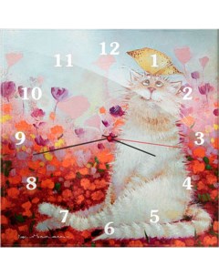 Часы настенные Котик романтик Artangels
