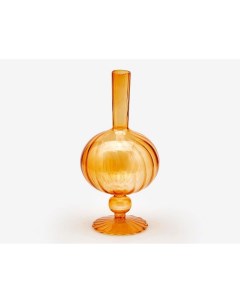 Стеклянная ваза ОВОИДЭ оранжевая 25 см Edg