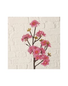 Искусственная ветка ярко розового цвета Розовая весна 45 см Boltze