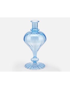 Стеклянная ваза ГЬОККА голубая 30 см Edg