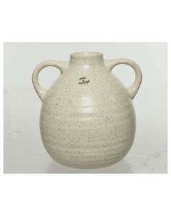 Дизайнерская керамическая ваза кувшин SABBIA BIANCA 17 см Kaemingk