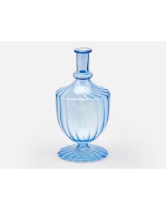 Стеклянная ваза КОППА голубая 20 см Edg