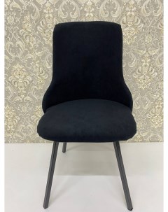 Стулья для кухни art Высокая спинка с мягким сиденьем велюр черный Arrau-furniture