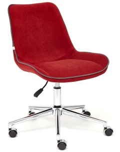 Кресло компьютерное офисное на колесиках подростковое STYLE бордовый Tetchair