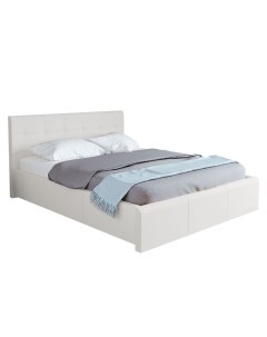 Кровать с под механизмом Лаура 160x200см 322018 экокожа белый Среда сна