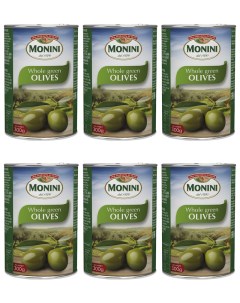 Оливки с косточкой 300 г х 6 шт Monini