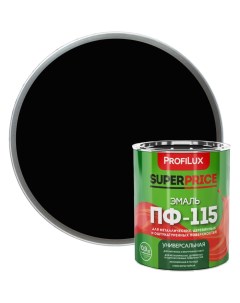 Эмаль ПФ 115 SUPERPRICE черная 0 9 кг МП000018744 Profilux