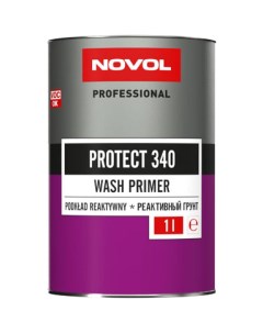 Кислотный грунт с отвердителем WASH PRAIMER PROTECT 340 1л 1л X6117775 Novol