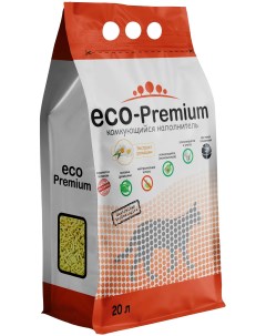 Комкующийся наполнитель Eco Premium Ромашка древесный 20 л Eco-premium