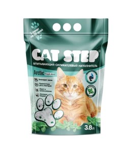 Наполнитель Arctic Fresh Mint впитывающий силикагелевый 3 8 л Cat step