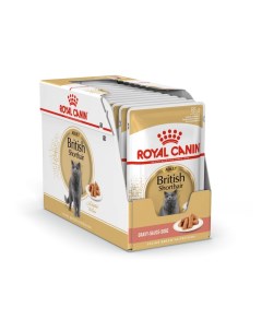 Влажный корм для кошек British Shorthair мясо для британских 24шт по 85г Royal canin