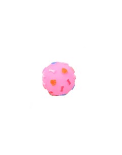 Игрушка мячик для собак UltraMarin цвет розовый с пищалкой Ultramarine