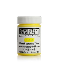 Краска акриловая матовая SoFlat 6510 висмут ванадиум желтый 59мл Golden