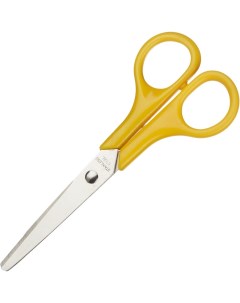 Ножницы 130 мм с пластиковыми ручками цвет желтый Attache