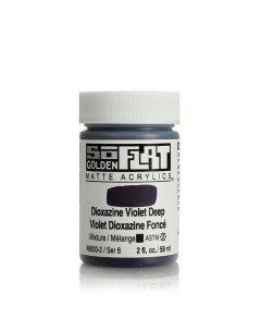 Краска акриловая матовая SoFlat 6600 диоксазин фиолетовый темный 59мл Golden