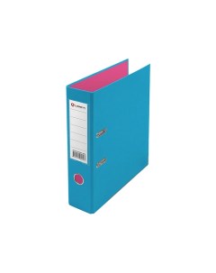 Папка регистратор AF0900 LBPN 75мм 2 х стороннее покрытие PVC голубое розовое Lamark