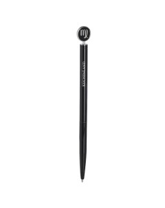 Ручка Т1 00041364 шариковая 15 см с фигуркой сталь черно серебристая Дева Kuchenland