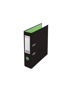 Папка регистратор AF0900 BKLG 75мм 2 х стороннее покрытие PVC черное зеленое Lamark