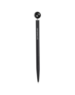 Ручка Т1 00041367 шариковая с фигуркой сталь черно серебристая Стрелец 15 см Kuchenland