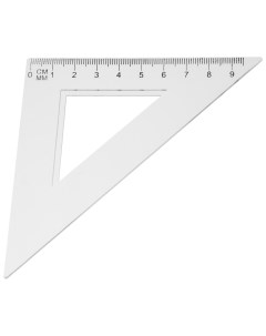 Треугольник 9 см 45 прозрачный 50 шт Техмаркет