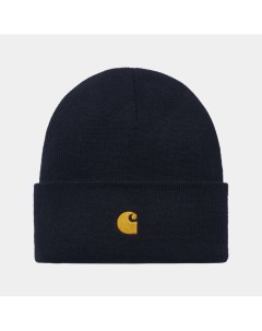 Шапка Chase Beanie Dark Navy Gold Carhartt wip