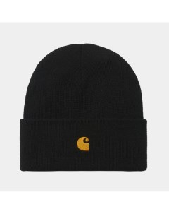 Шапка Chase Beanie Black Gold Carhartt wip