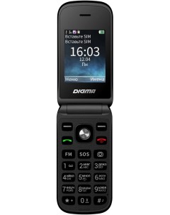 Мобильный телефон VOX FS240 VT2074MM grey 32Mb 2Sim 2 44 240x320 0 08Mpix GSM900 1800 FM серый 14972 Digma