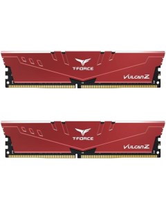 Модуль памяти DDR4 32GB 2 16GB TLZRD432G3600HC18JDC01 T Force Vulcan Z red PC4 28800 3600MHz CL18 1  Team group