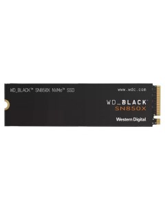 Накопитель SSD WDS200T2X0E WD black SN850X 2TB PCIe 4 0 x4 NVMe 3D TLC 7300 6600MB s IOPs 1200K 1100 Western digital