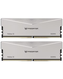 Модуль памяти DDR5 64GB 2 32GB BL 9BWWR 376 Predator Pallas II PC5 51200 6000MHz CL32 1 35V silver Acer