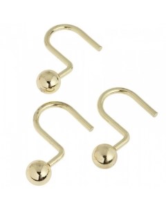 Набор из 12 крючков для шторки Ball Type Hook Brass SLM BAL 64 Carnation home fashions