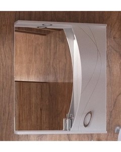 Зеркальный шкаф 59x74 см белый глянец Наина SD 00000298 Corozo