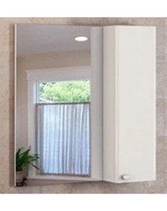 Зеркальный шкаф 75x80 см белый глянец Неаполь 00004147561 Comforty