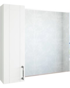 Зеркальный шкаф 82 2x71 см белый матовый L Глория C000005758 Sanflor